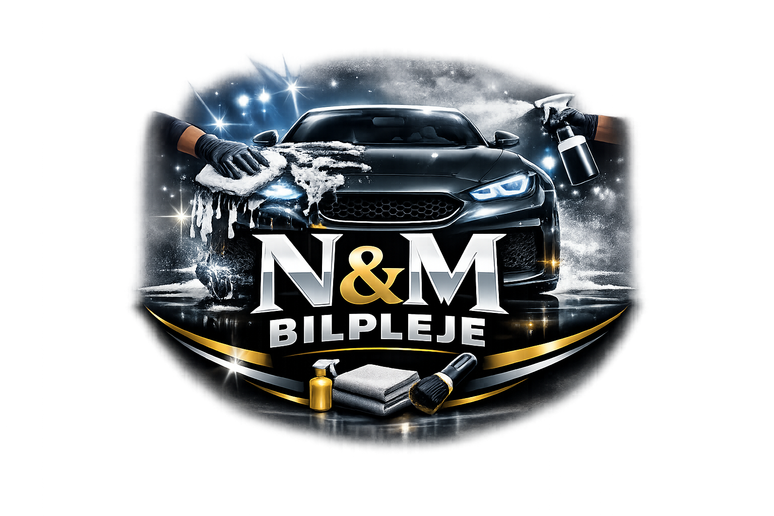 N&M Bilpleje logo
